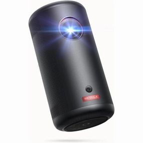 NEBULA Capsule 3 1080p Mini Projector  200 ANSI-Lumen, Smart Projector with Google TV, Built-In Netflix, Dolby Digital, 120-Inch Picture, 2.5 Hours Playtime, Portable with Built-In Battery xbox console, buy xbox series x, xbox accessories online