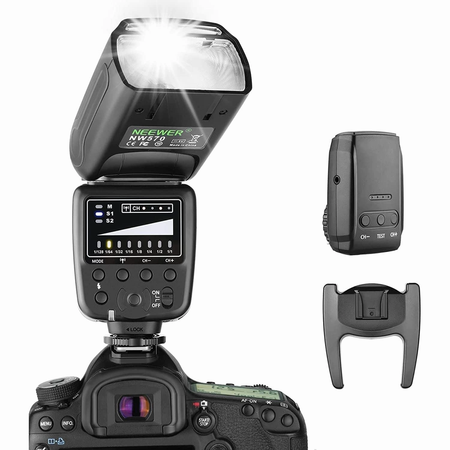 Neewer? Flash Speedlite with 2.4G Wireless System & 15 Channels Transmitter Compatible with DSLR Canon, Nikon, Sony, Panasonic, Olympus, Fujifilm, Pentax and other DSLR Camera camera accessories, dslr camera accessories, best camera tripod