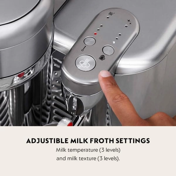 Nespresso Vertuo Creatista Automatic Pod Coffee Machine with Milk Frother Wand - Stainless Steel