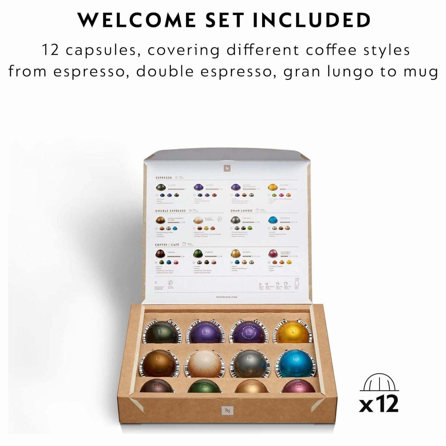 Nespresso Vertuo Creatista Automatic Pod Coffee Machine with Milk Frother Wand - Stainless Steel