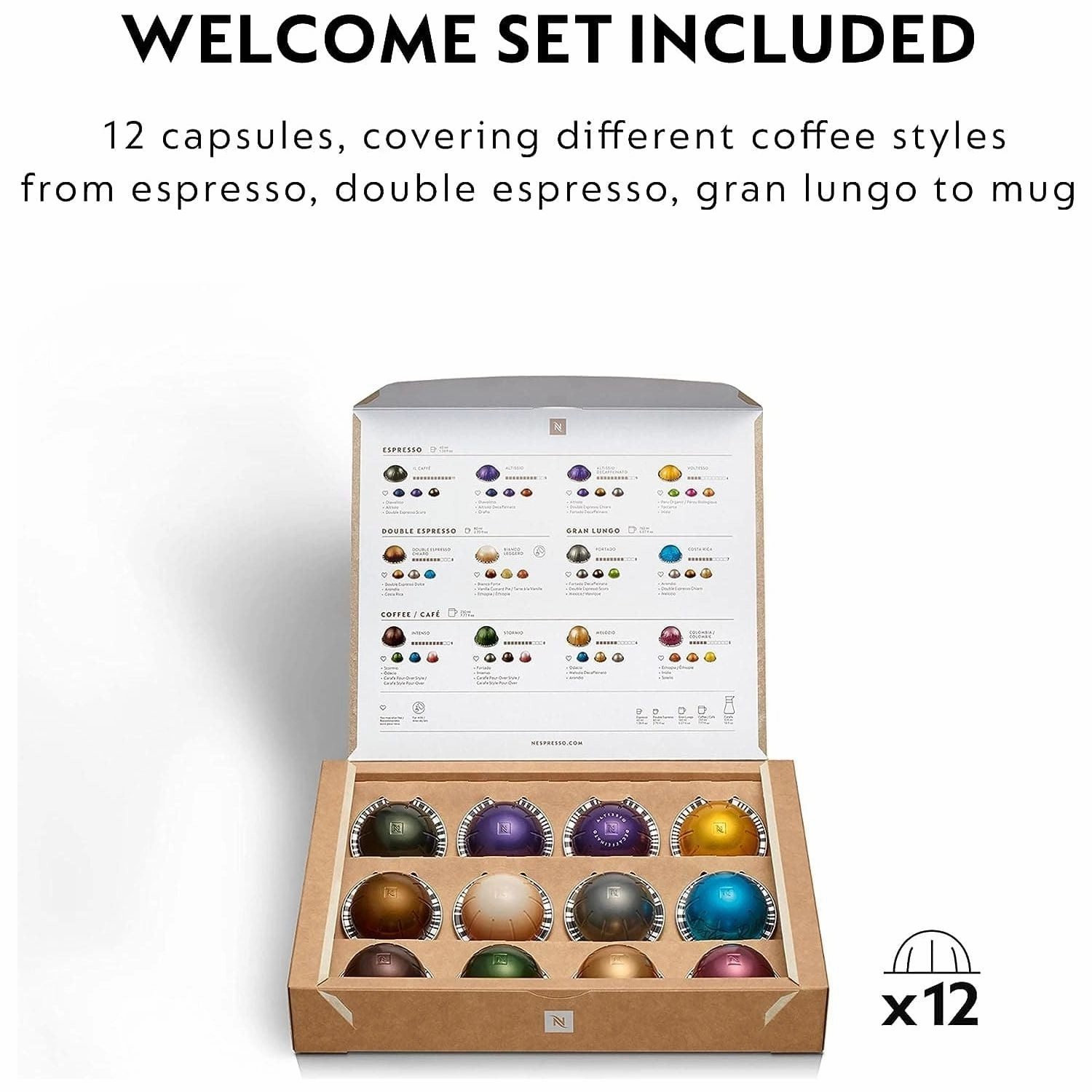Nespresso Vertuo Next 11706 Coffee Machine by Magimix, Contrast White