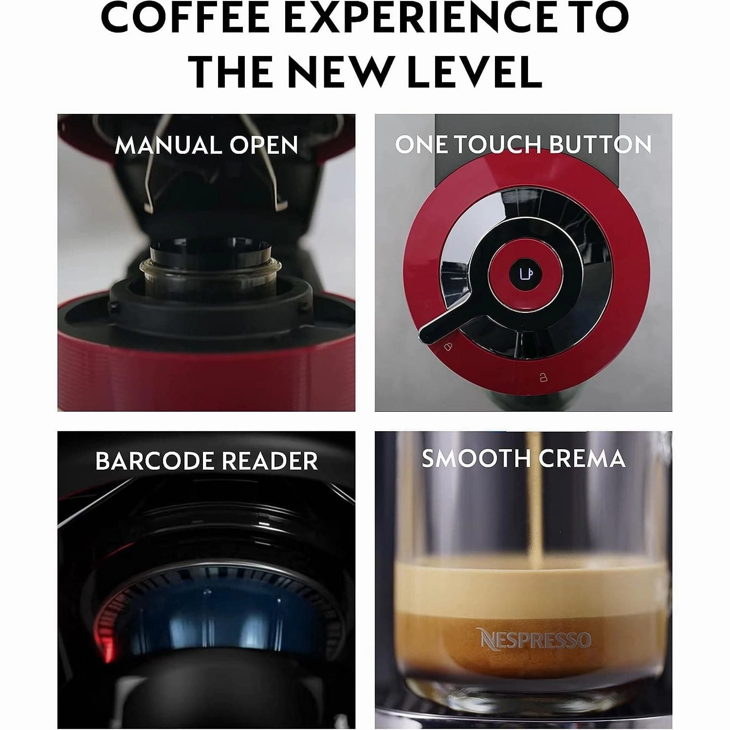 Nespresso Vertuo Next 11706 Coffee Machine by Magimix, Contrast White