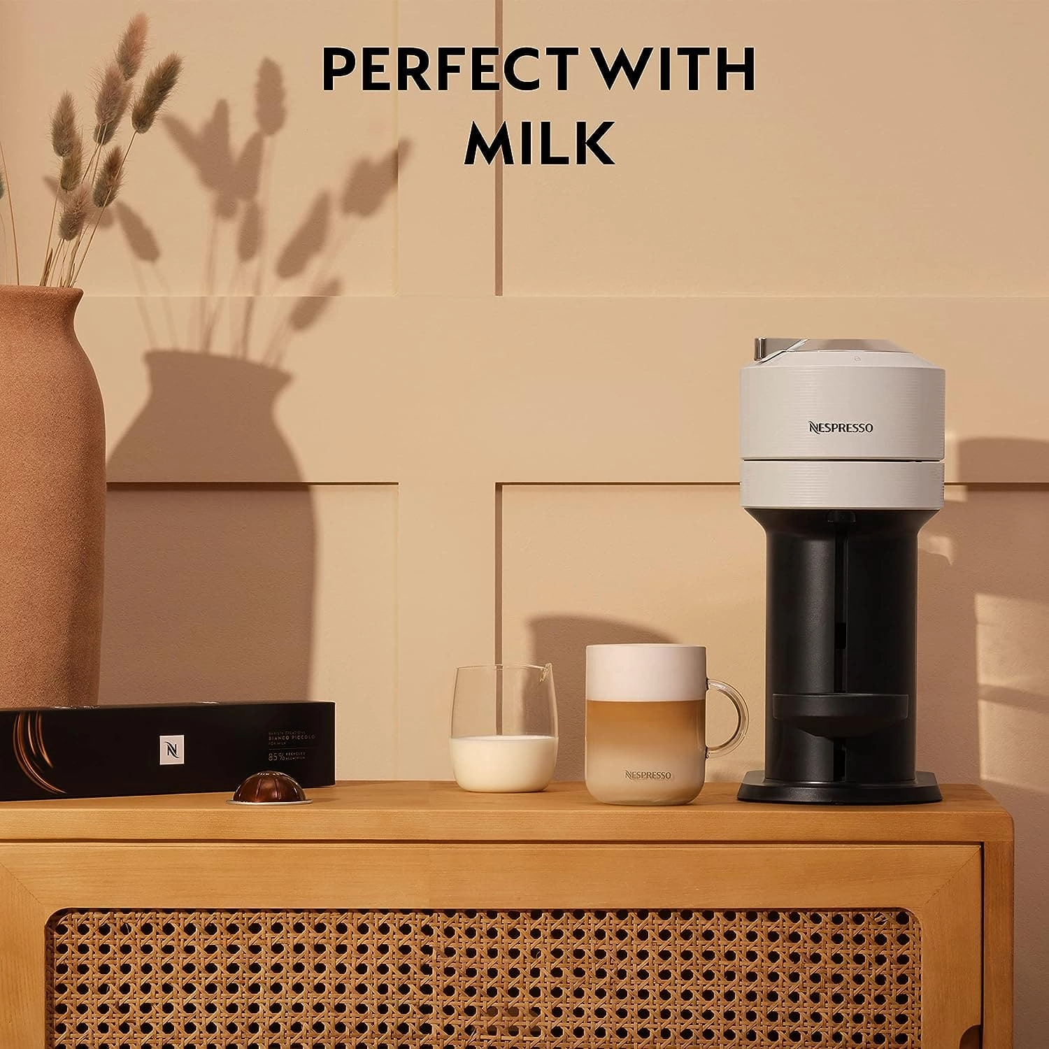 Nespresso Vertuo Next 11706 Coffee Machine by Magimix, Contrast White