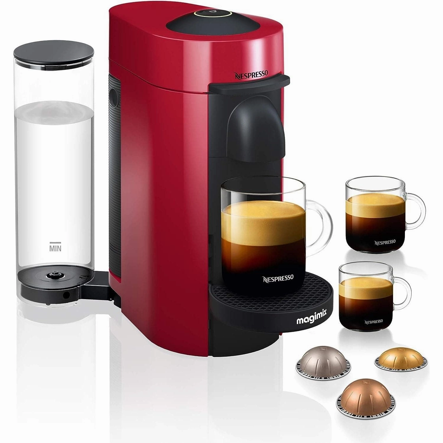 Nespresso Vertuo Plus Special Edition 11389 Coffee Machine by Magmix, 1.2liters - Red