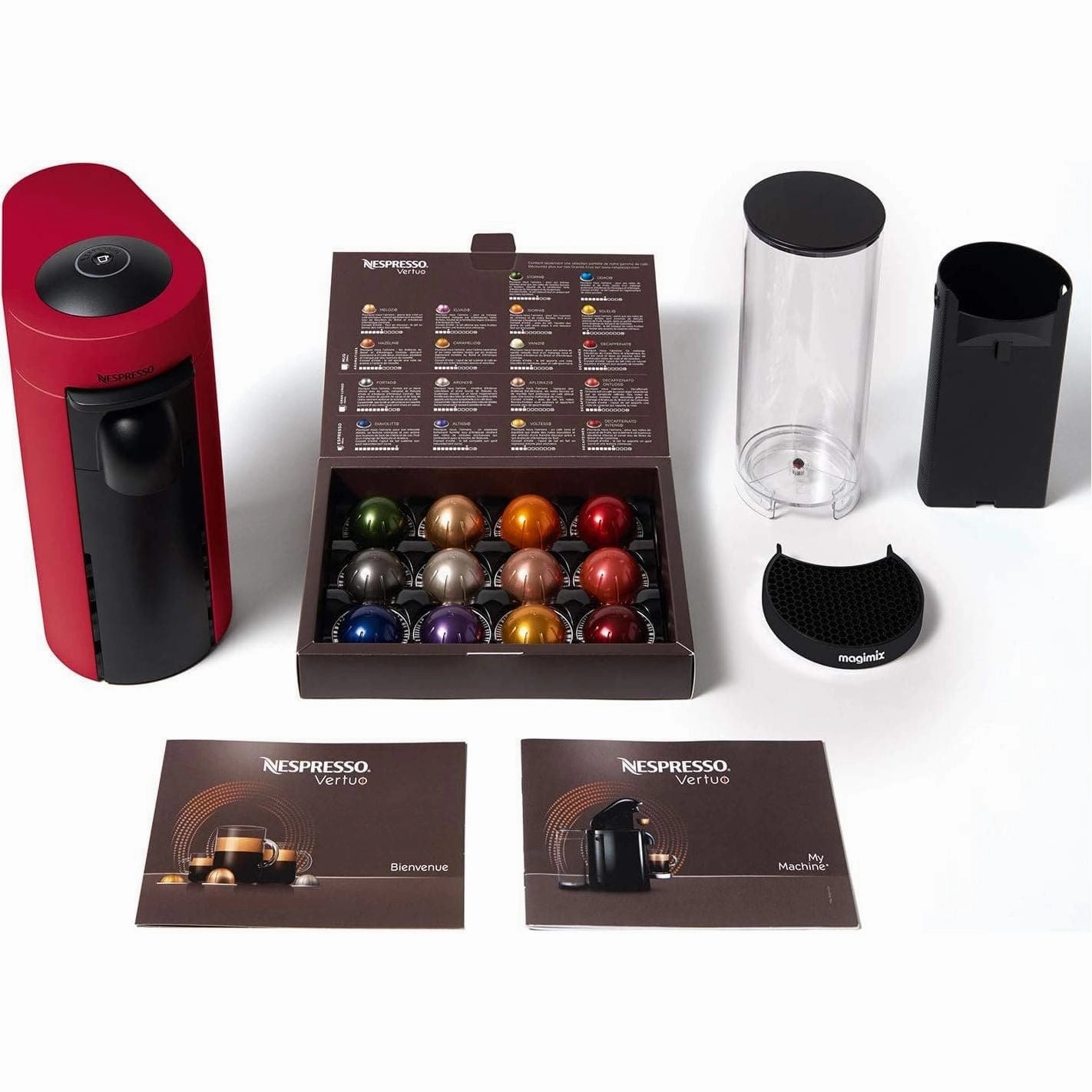 Nespresso Vertuo Plus Special Edition 11389 Coffee Machine by Magmix, 1.2liters - Red