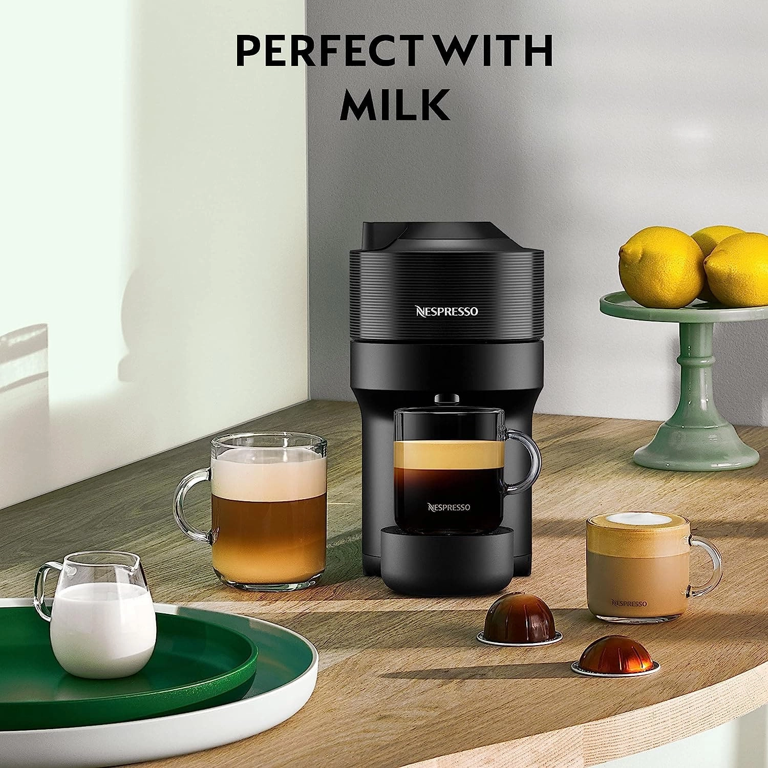 Nespresso Vertuo Pop Coffee Machine by Magimix Liquorice Black 11729