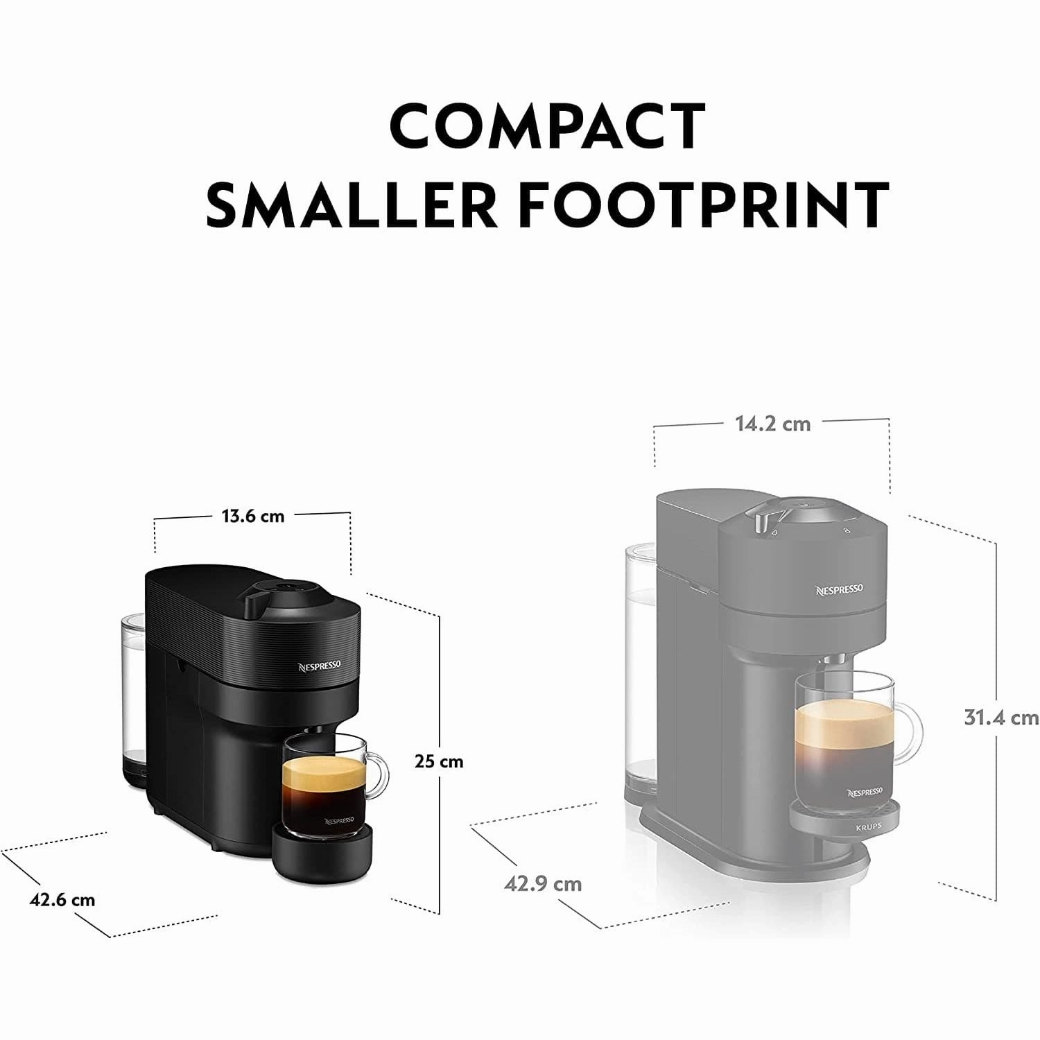 Nespresso Vertuo Pop Coffee Machine by Magimix Liquorice Black 11729