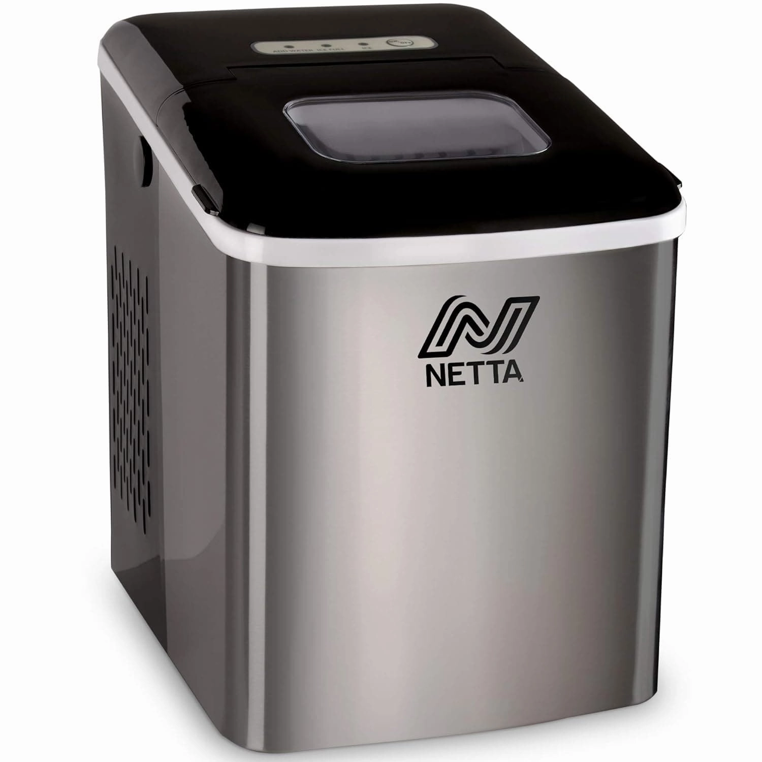 NETTA Ice Maker Machine, 12kg/24hr, Quick 10-Min Cubes, 1.8L Tank, No Plumbing Needed, Includes Scoop & Basket, Stainless Steel/Black phone accessories, mobile phone cases, best charging cable