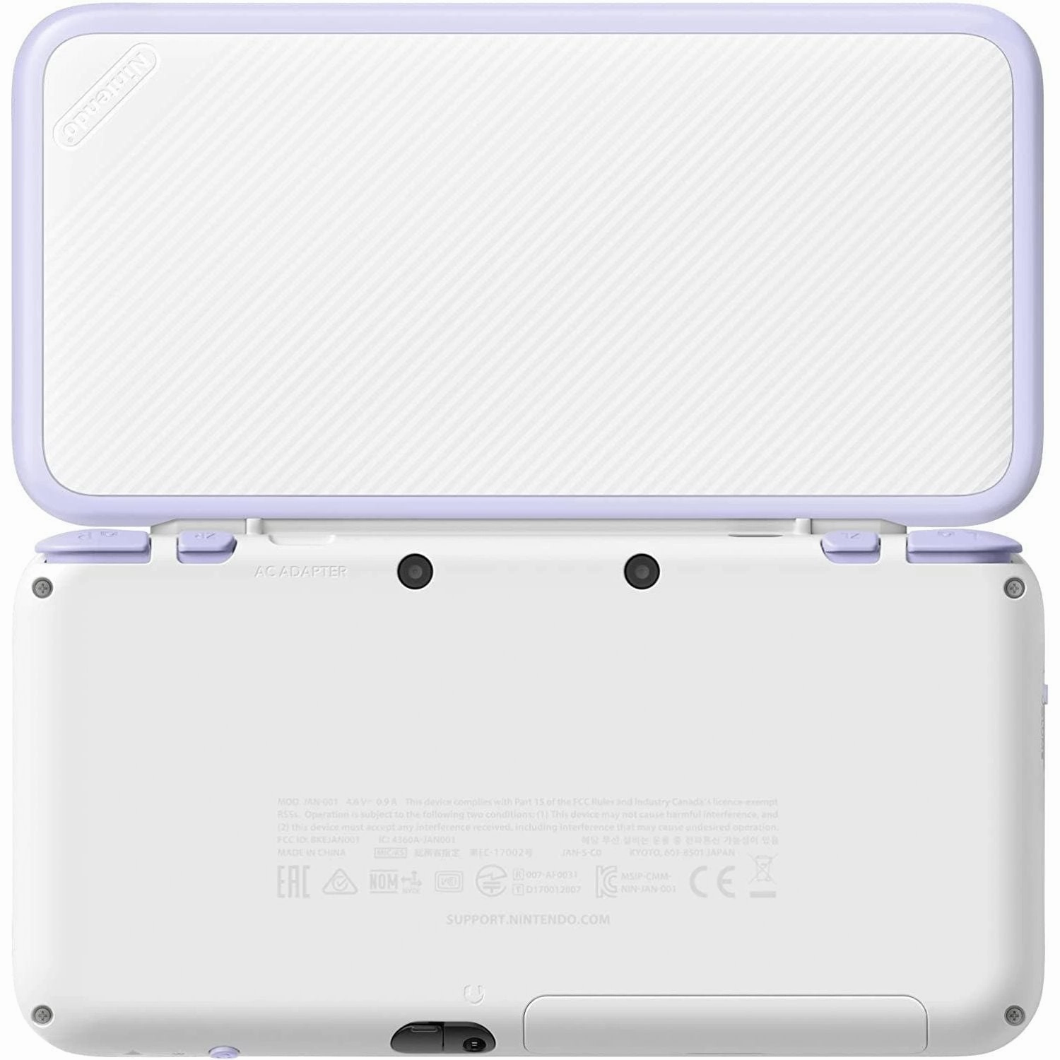 NEW 2DS XL Console, White & Lavender (Nintendo Handheld Console)