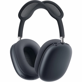 New Apple AirPods Max Wireless Over-Ear Headphones - Active Noise Cancellation, Transparency Mode, Spatial Audio, USB-C, Midnight earbuds and headphones, true wireless earbuds, noise cancelling earbuds