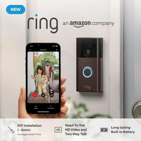 New Ring Battery Video Doorbell (2024 Release) DIY Wireless Camera with Built-In Battery xbox console, buy xbox series x, xbox accessories online