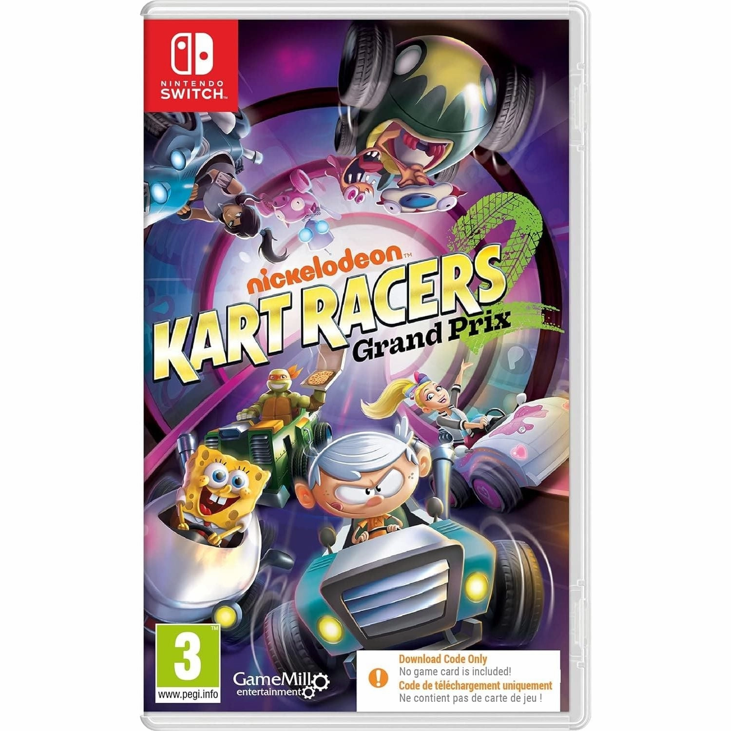 Nickelodeon Kart Racers 2 (Nintendo Switch) (Download Code Only) smartwatch accessories, apple watch bands, charging dock for smartwatch