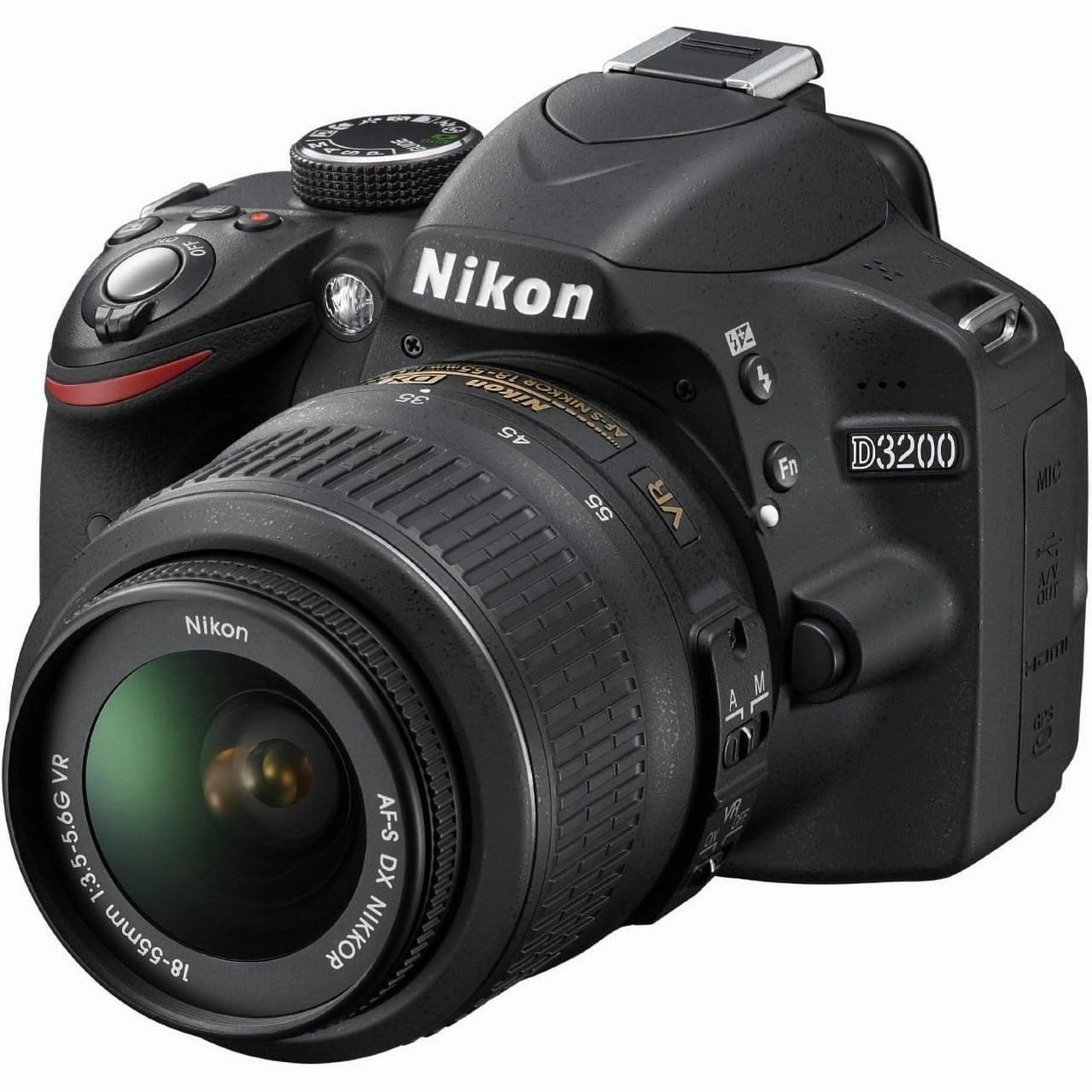 Nikon D3200 Digital SLR Camera with 18-55mm VR Lens Kit - Blac camera and photography, photography gear, professional camera kits