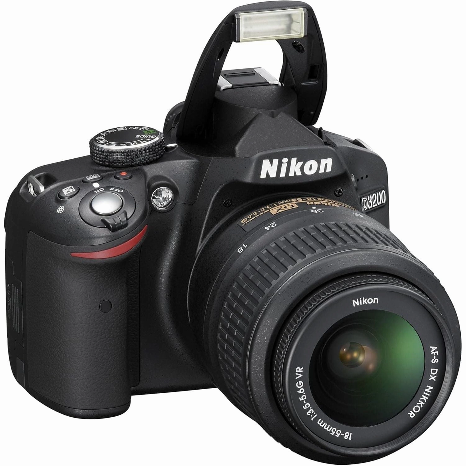 Nikon D3200 Digital SLR Camera with 18-55mm VR Lens Kit - Blac