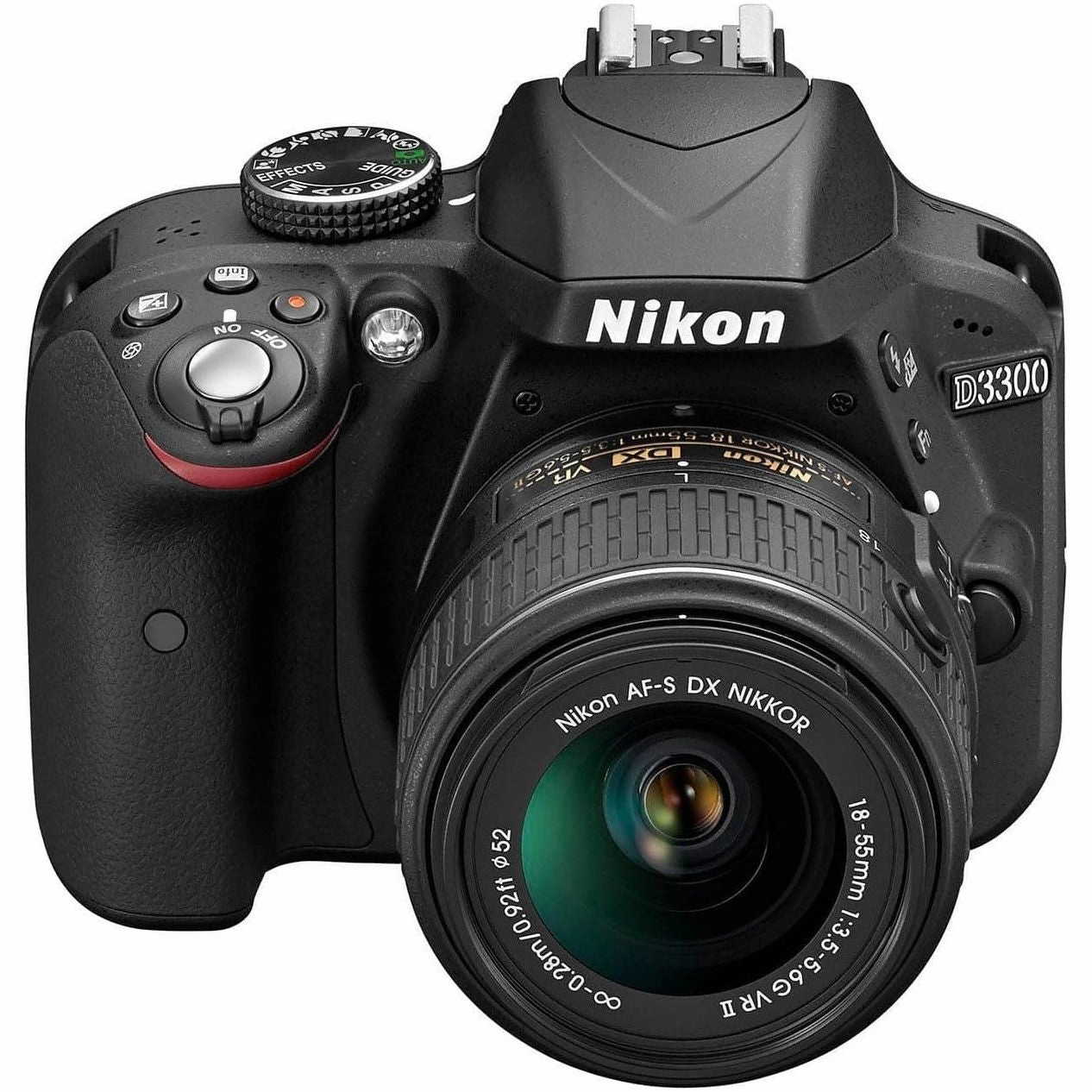 Nikon D3300 Digital SLR Camera with 18-55mm VR II Lens Kit (24.2 MP, 3 inch LCD) - Black