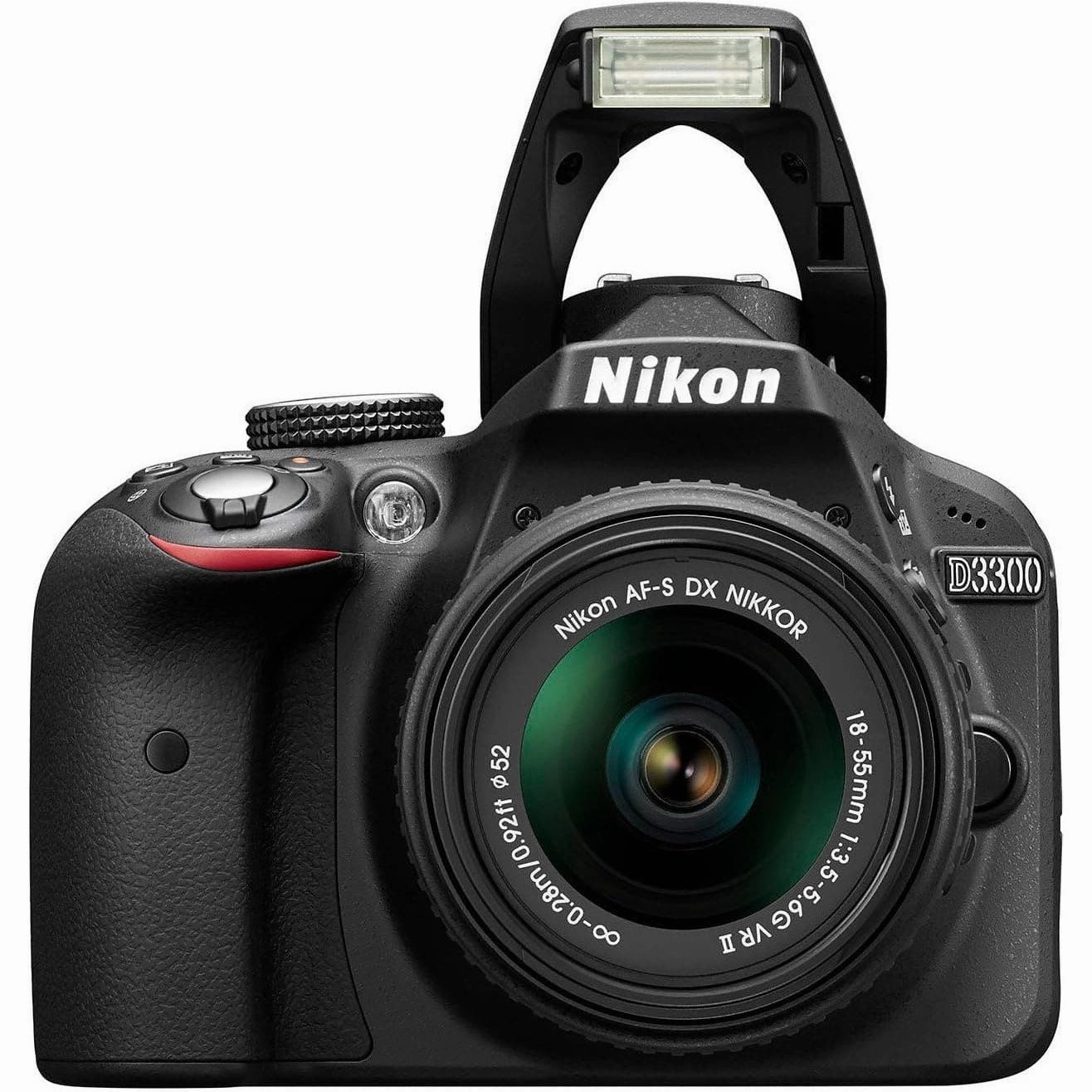 Nikon D3300 Digital SLR Camera with 18-55mm VR II Lens Kit (24.2 MP, 3 inch LCD) - Black