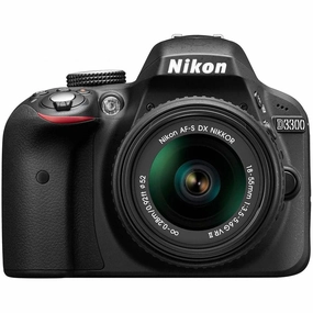 Nikon D3300 Digital SLR Camera with 18-55mm VR II Lens Kit (24.2 MP, 3 inch LCD) - Black digital cameras, buy mirrorless camera, compact cameras sale