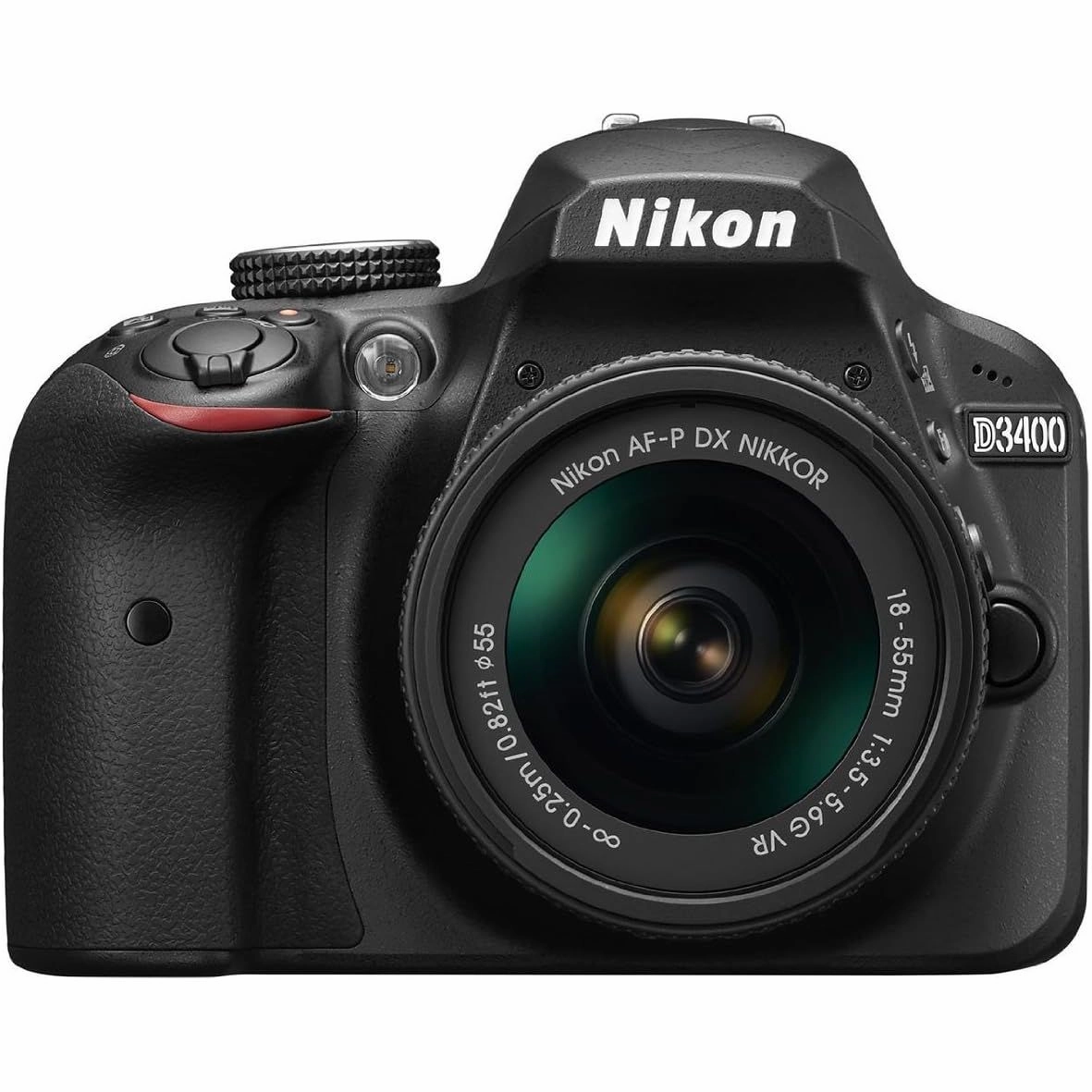 Nikon D3400 Black DSLR Camera   AF-P DX 18-55mm Lens