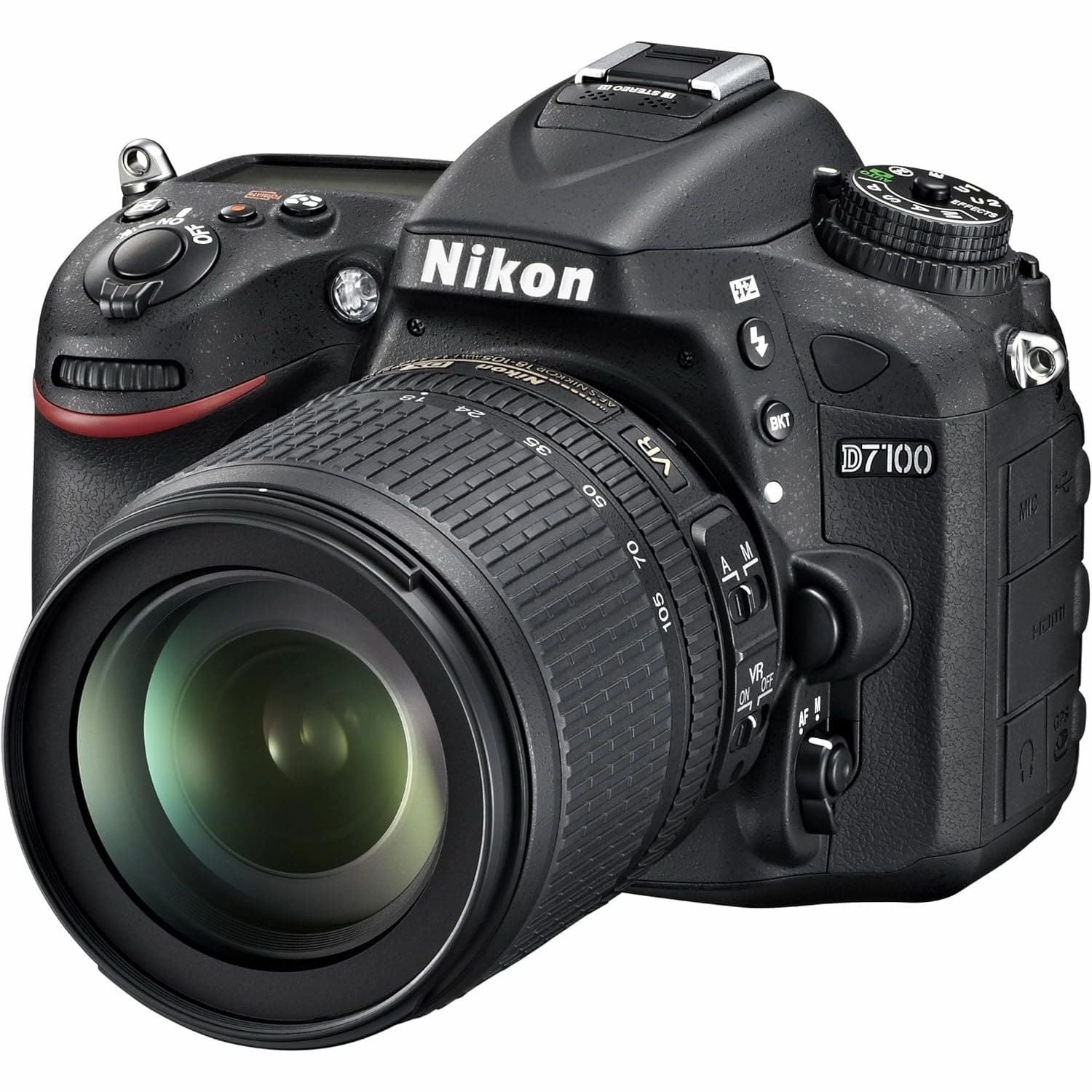 Nikon D7100 DSLR Camera - 24.1MP, 18-105mm VR Lens Kit, 3.2" LCD
