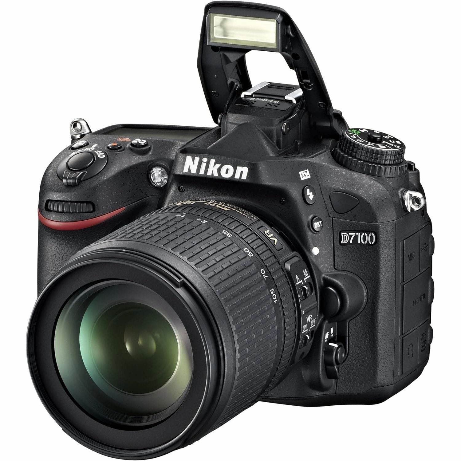 Nikon D7100 DSLR Camera - 24.1MP, 18-105mm VR Lens Kit, 3.2" LCD
