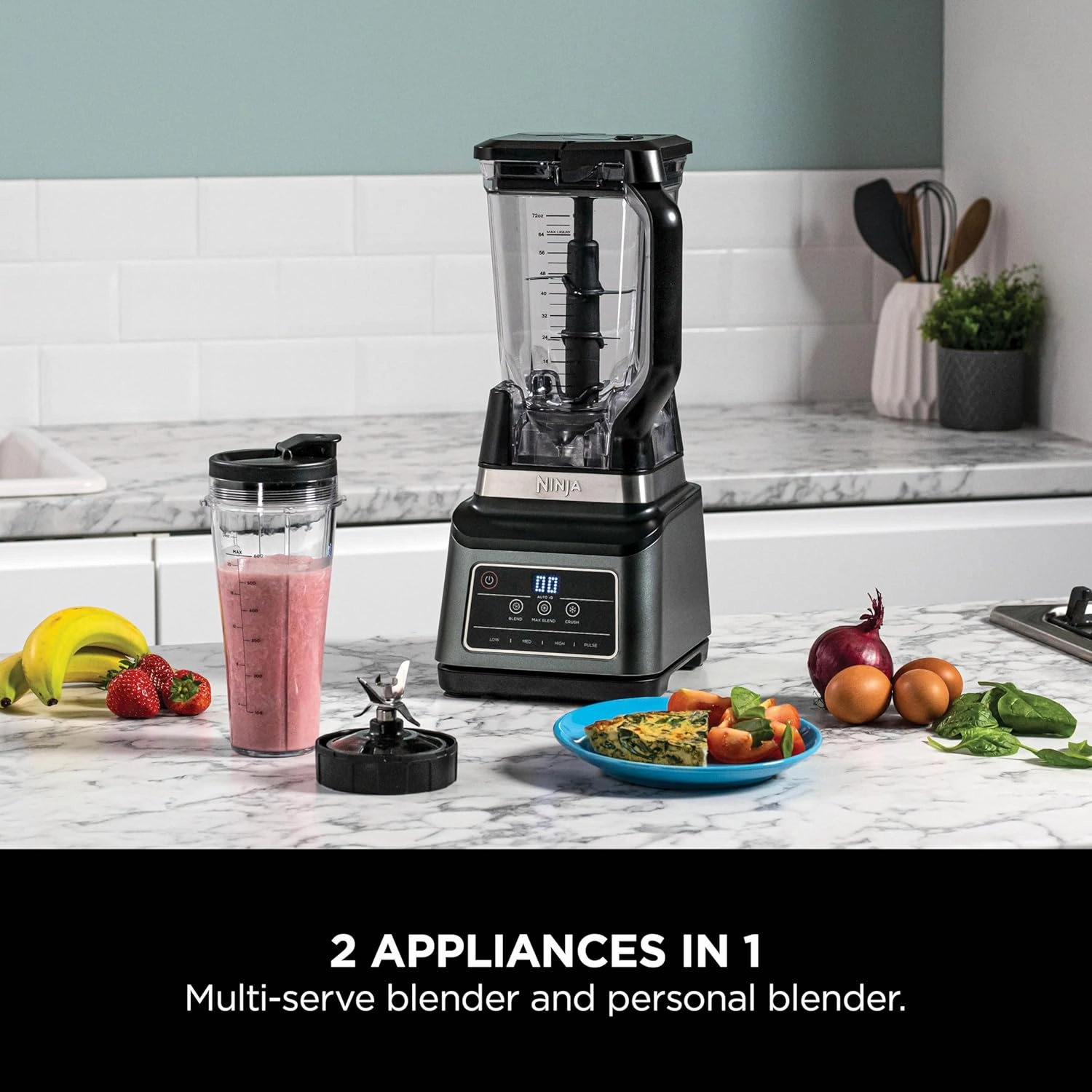 Ninja 2-in-1 Blender BN750UK  Black