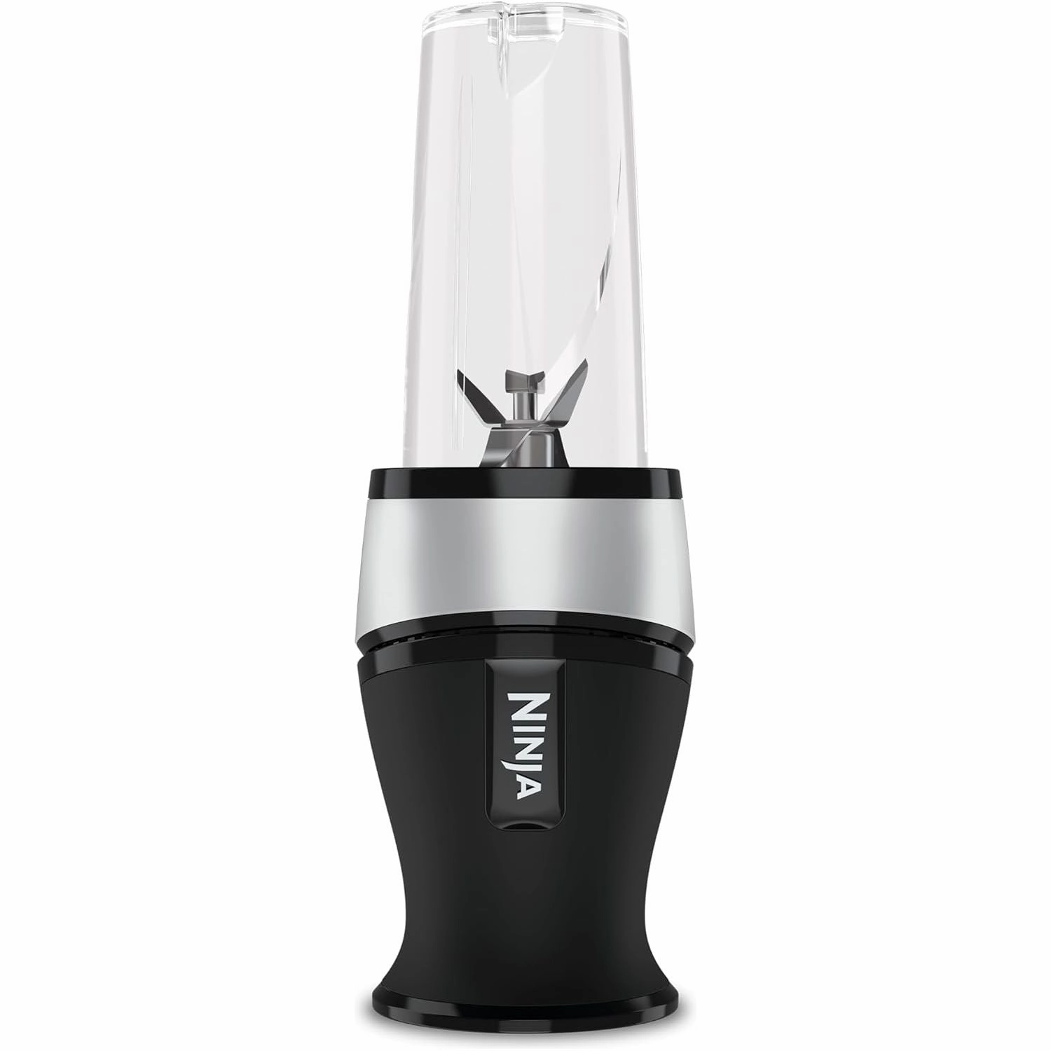 Ninja 700W Slim Blender & Smoothie Maker, 2x 470ml Cups with Spout Lids, Personal Blender, Crush Ice & Frozen Fruit, Silver