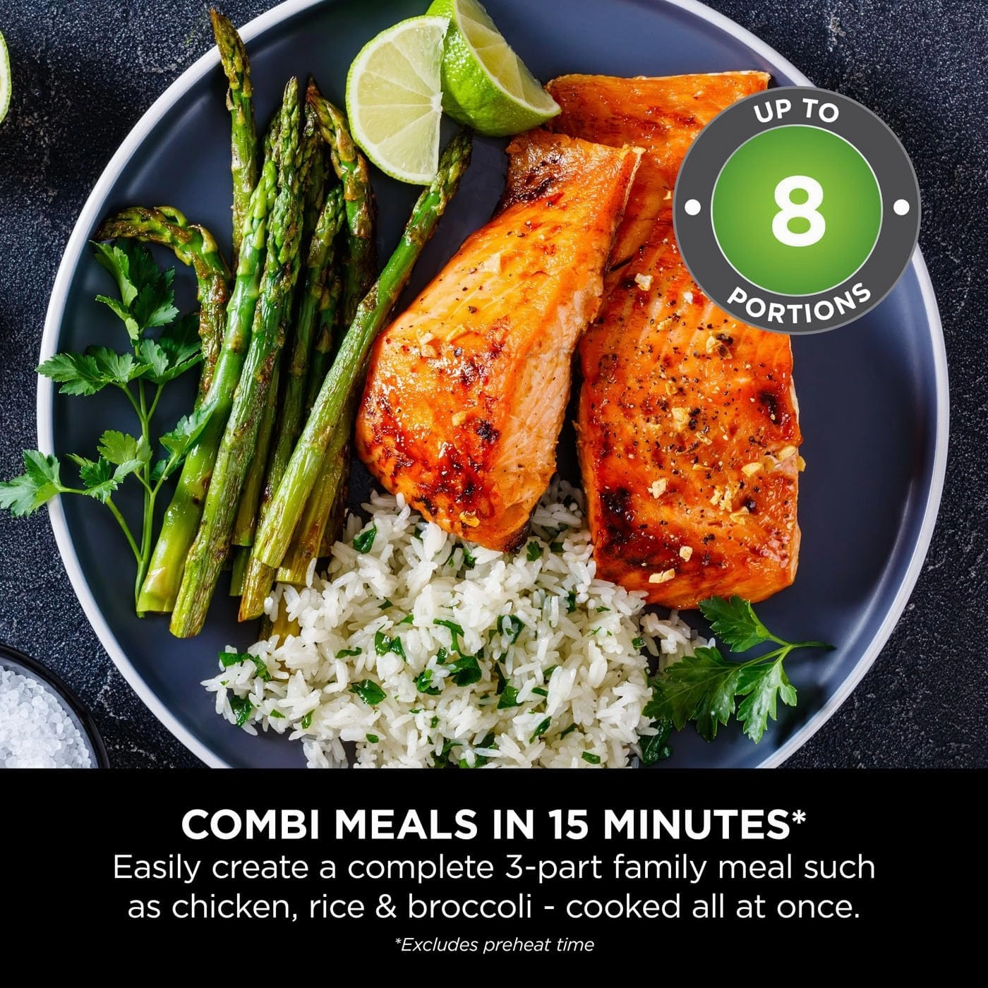 Ninja Combi 12-In-1 Multi-Cooker, Oven & Air Fryer, 12 Cooking Functions, Make 15 Minute* Family-Size Meals, Includes Bake Tray, Pan, & Recipe Guide, Grey, SFP700UK