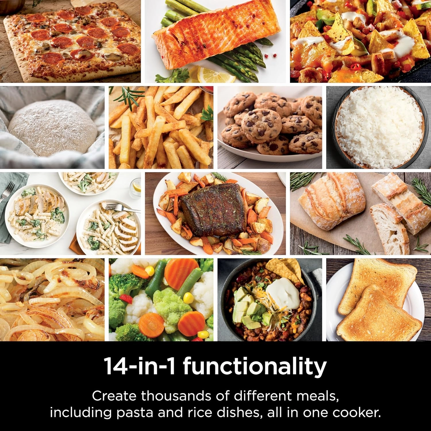 Ninja Combi All-in-One Multicooker, Oven, & Air Fryer, Complete Meals in 15 Mins, 14-in-1 Functions, Combi Cooker   Air Fry, Bake, Roast, Slow Cook and More, 3 Accessories, Stainless Steel, SFP701