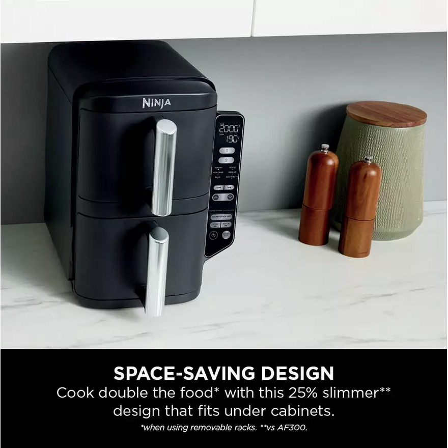Ninja Double Stack SL300UK 7.6L Air Fryer - Black