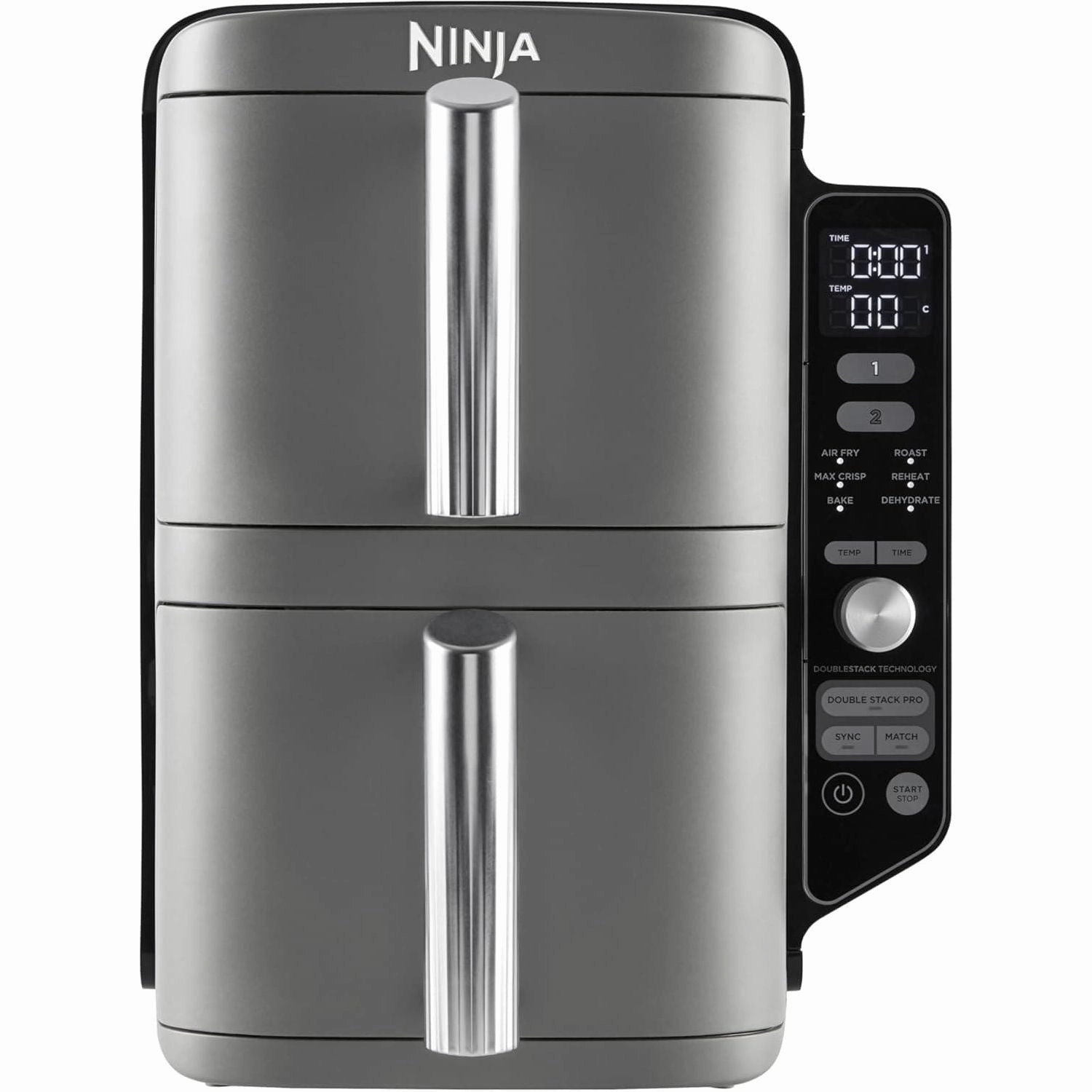 Ninja Double Stack XL Air Fryer, 9.5L Vertical Dual Drawer with 4 Cooking Levels, 6 Functions, Space-Saving Design - Grey (SL400UK) phone accessories, mobile phone cases, best charging cable
