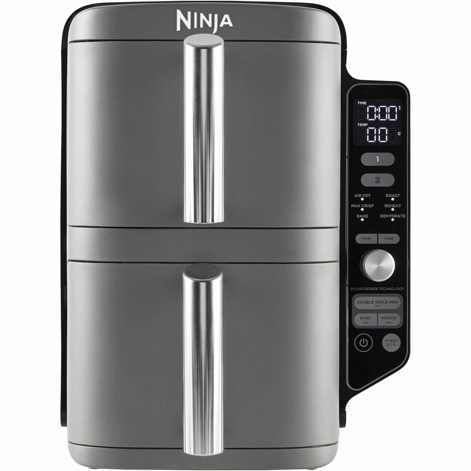 Ninja Double Stack XL Air Fryer, Vertical Dual Drawer AirFryer with 4 cooking levels, 2 Drawers and 2 Racks, Space Saving Design, 9.5L Capacity, 6 Cooking Functions, 8 Portions, GreySL400UK phone accessories, mobile phone cases, best charging cable