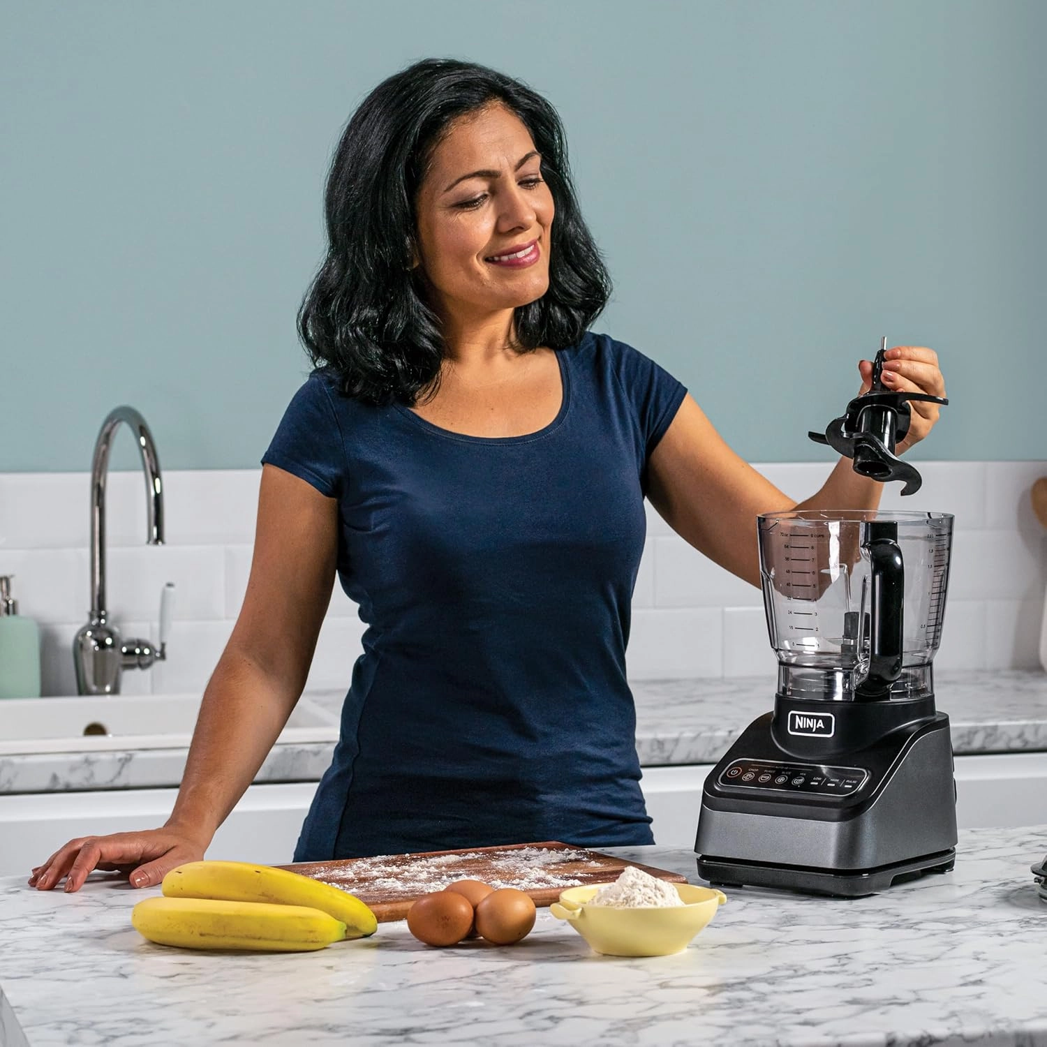 Ninja Food Processor BN650UK  850W, 2.1L Bowl, Black