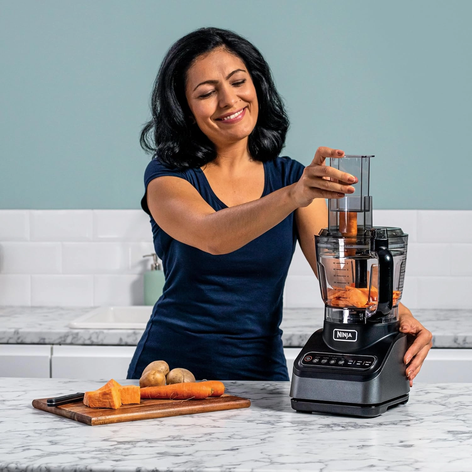 Ninja Food Processor BN650UK  850W, 2.1L Bowl, Black