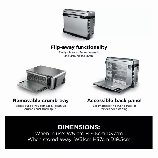 NINJA Foodi 8-in-1 Flip SP101UK Mini Oven & Air Fryer