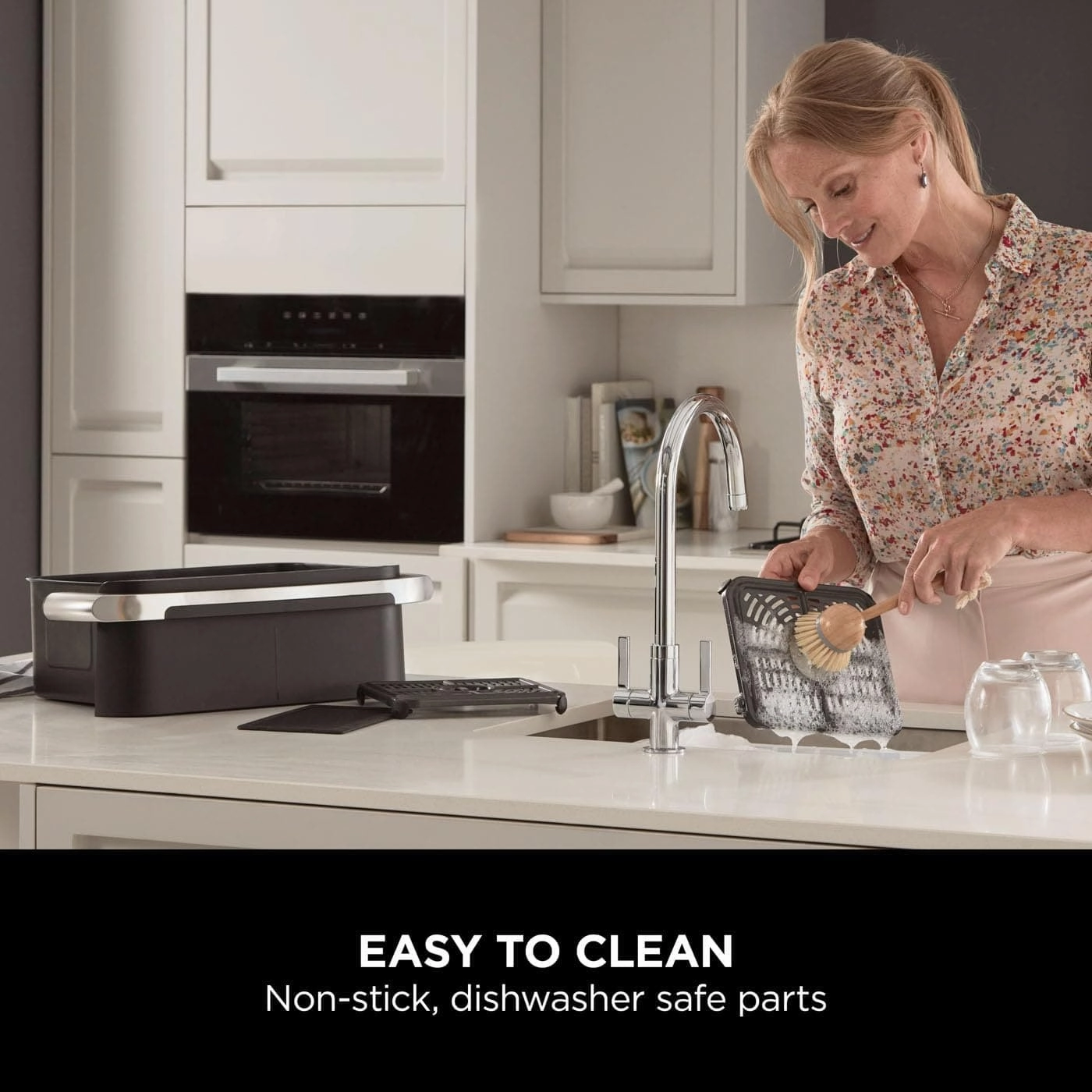 Ninja Foodi FlexDrawer AF500UK Air Fryer  7-in-1, Dual Zone, 10.4L, Non-Stick, Dishwasher Safe, Black