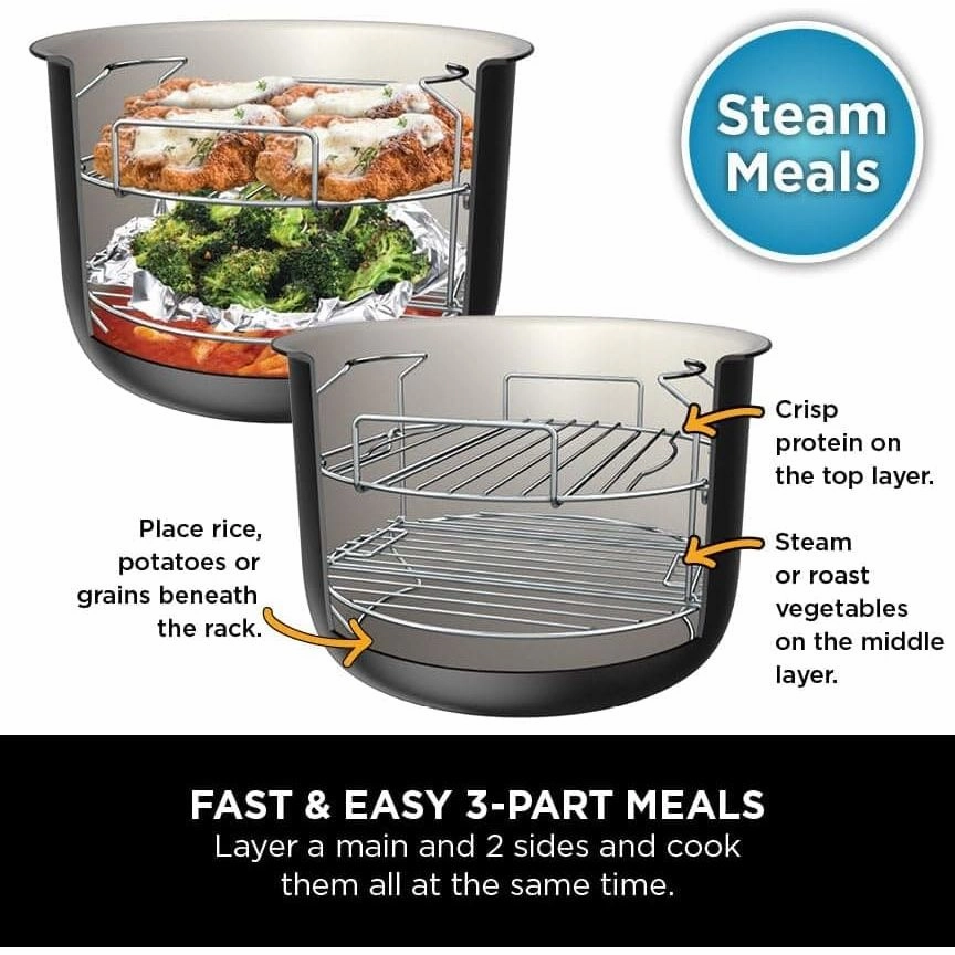 Ninja Foodi MAX 15-in-1 SmartLid Multi-Cooker 7.5L [OL750UK] - Smart Cook System, Digital Cooking Probe, Electric Pressure Cooker & Air Fryer