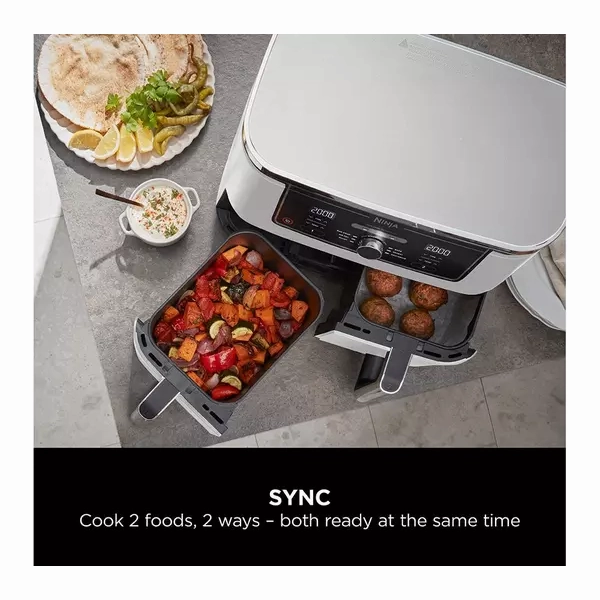 NINJA Foodi MAX Dual Zone [AF400UKWH] Air Fryer - White