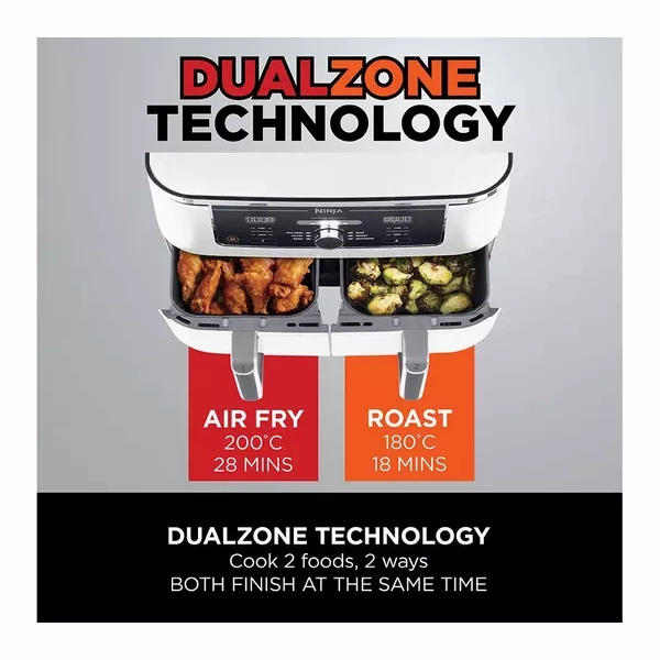 NINJA Foodi MAX Dual Zone [AF400UKWH] Air Fryer - White