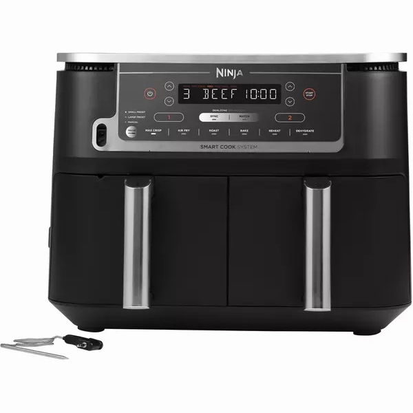 Ninja Foodi MAX Dual Zone Air Fryer [AF451UK] Smart Cook System, 9.5L, 2 Drawers, 6 Functions [Black] phone accessories, mobile phone cases, best charging cable