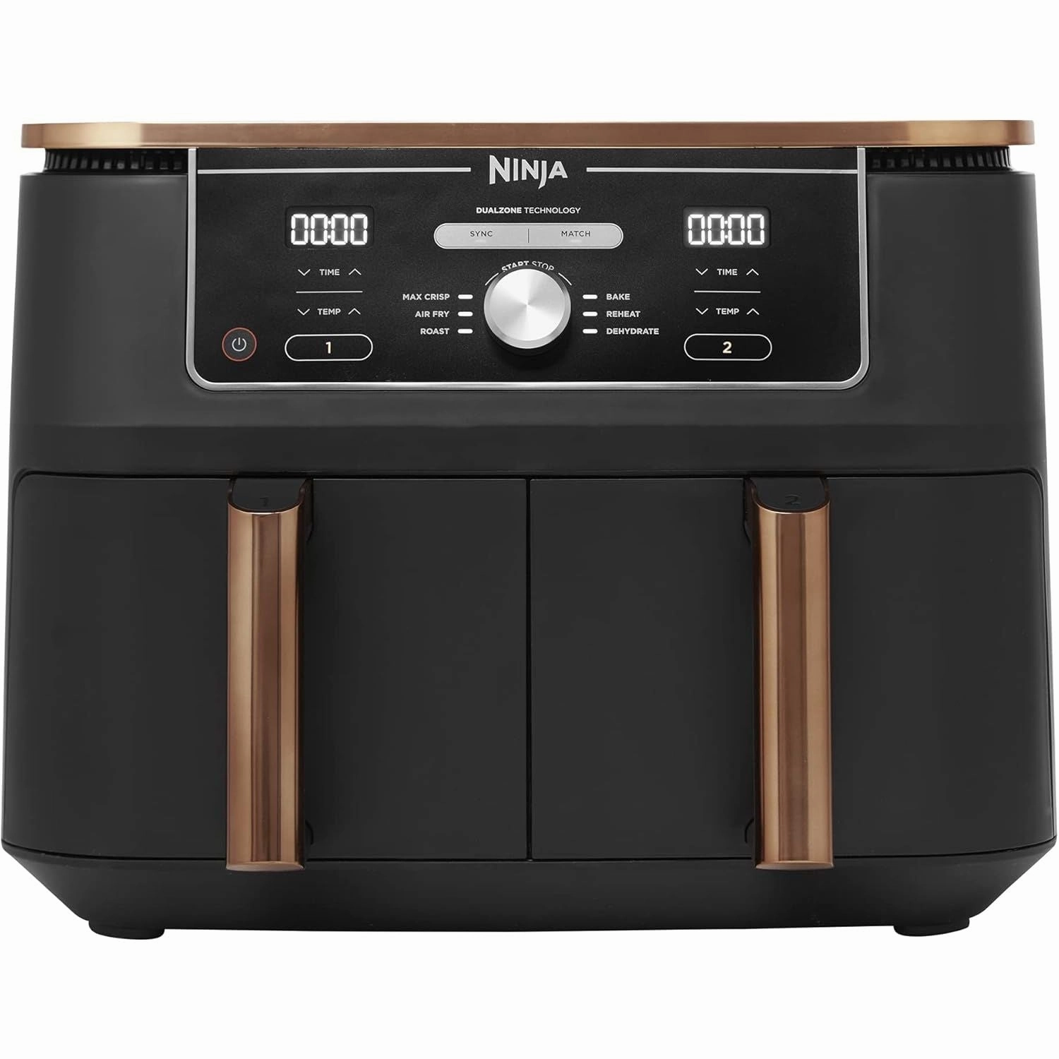 Ninja Foodi MAX Dual Zone Air Fryer, Amazon Exclusive, Tongs, 2 Drawers, 9.5L, 6-in-1, Use No Oil, Air Fry, Max Crisp, Roast, Bake, 8 Portions, Nonstick Dishwasher Safe Baskets, Copper/Black AF400UKCP phone accessories, mobile phone cases, best charging ca