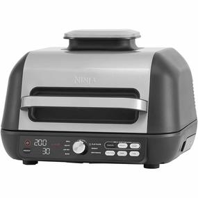 Ninja Foodi MAX PRO Health Grill, Flat Plate & Air Fryer [AG651UK] 7 Cooking Functions, 2 Grill Plates, 3.8L [Silver/Black] xbox console, buy xbox series x, xbox accessories online