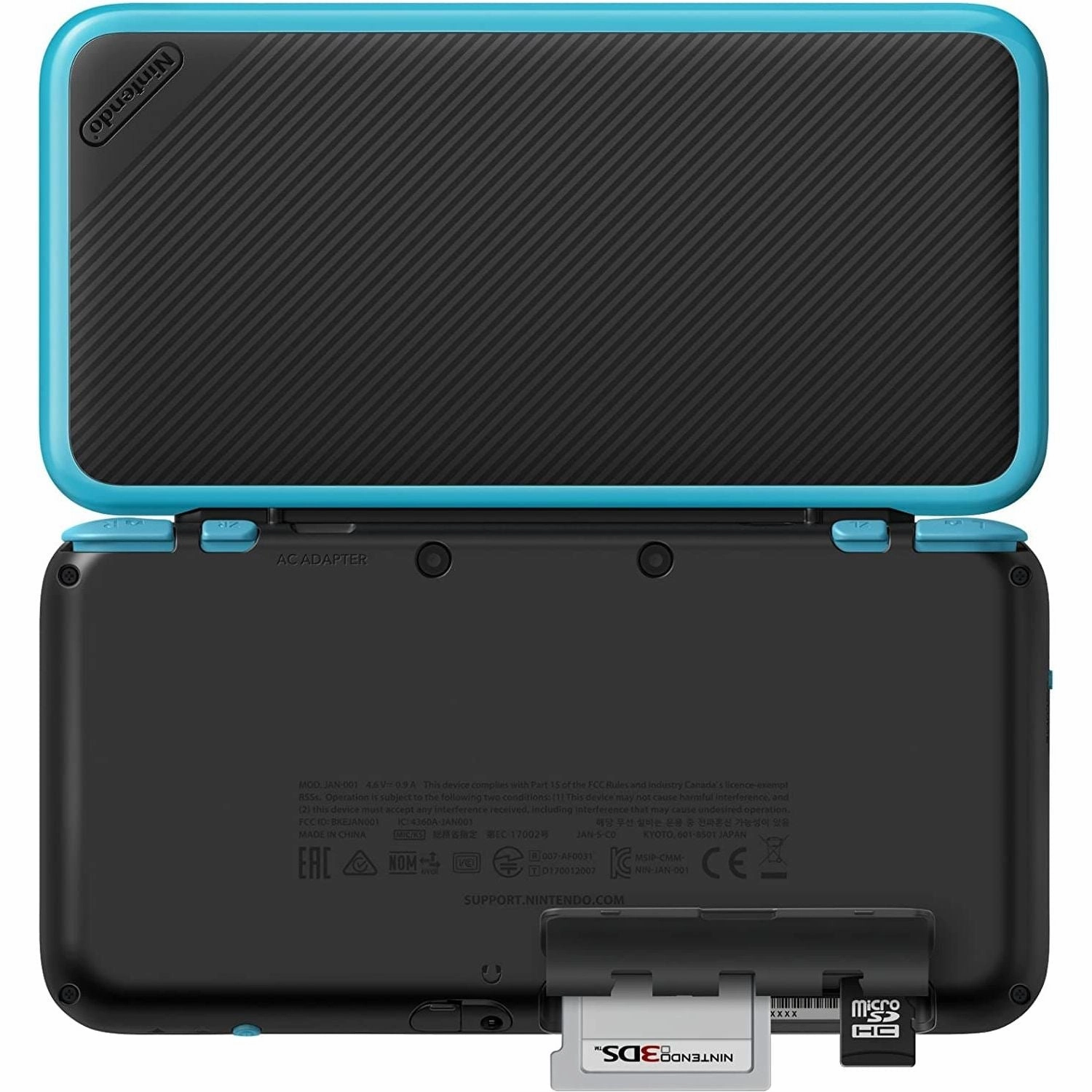 Nintendo Handheld Console - New Nintendo 2DS XL - Black and Turquoise