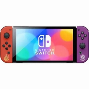 Nintendo Switch Console  64GB OLED, Scarlet/Violet Edition with Red/Purple Joy-Con(Only Console) smartwatch accessories, apple watch bands, charging dock for smartwatch