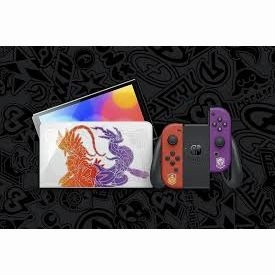 Nintendo Switch Console  64GB OLED, Scarlet/Violet Edition with Red/Purple Joy-Con(Only Console)