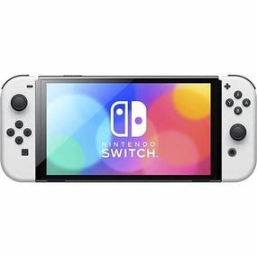 Nintendo Switch Console - 64GB OLED   White Joy Con - White smartwatch accessories, apple watch bands, charging dock for smartwatch