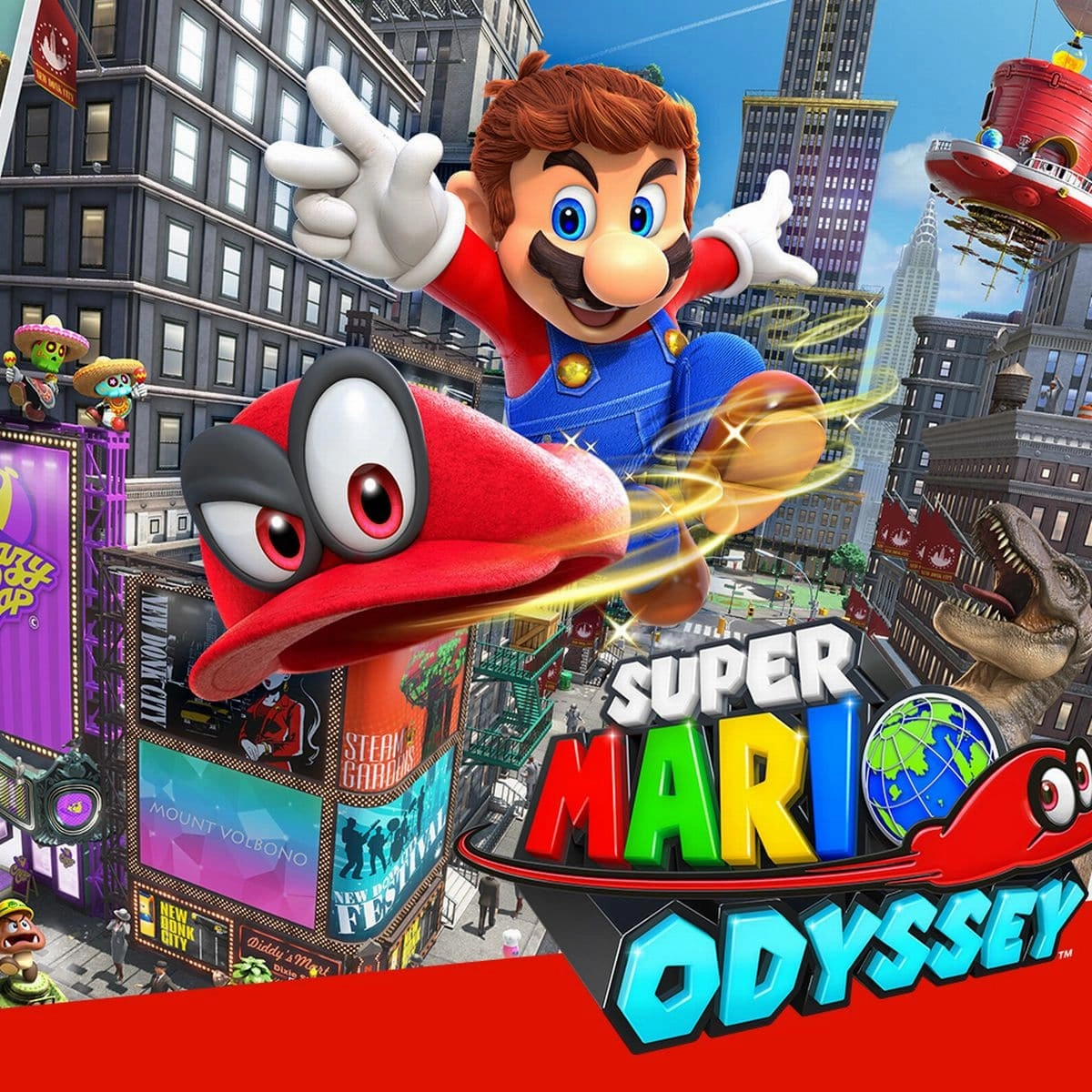 Nintendo Switch Console & Super Mario Odyssey Game Bundle