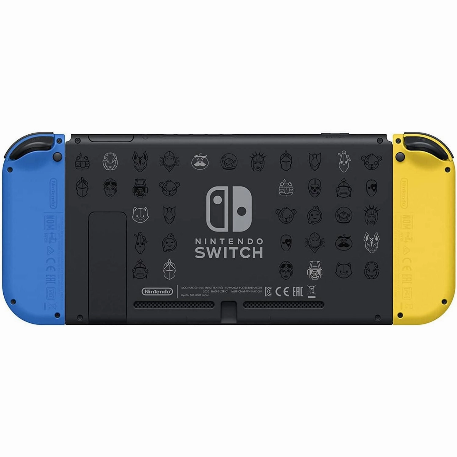 Nintendo Switch Fortnite Yellow and Blue Joy-con - Wildcat Bundle (Without Games)