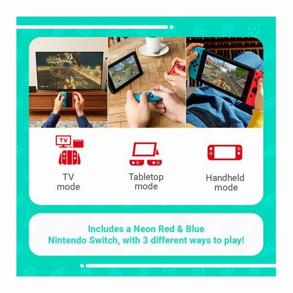 NINTENDO Switch Neon Red & Blue Sports & Nintendo Switch Online 12 Month Membership