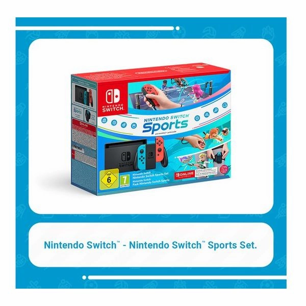 NINTENDO Switch Neon Red & Blue Sports & Nintendo Switch Online 12 Month Membership