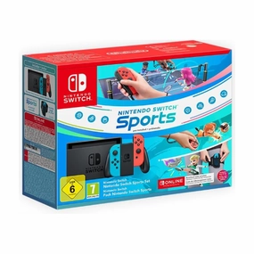 Nintendo Switch Neon Red/Neon Blue Sport Set smartwatch accessories, apple watch bands, charging dock for smartwatch
